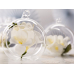 Glass balls with ribbon, 10cm (1 pkt / 4 pc.) Glass balls with ribbon, 10cm (1 pkt / 4 pc.)