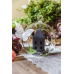 Glass balls with ribbon, 10cm (1 pkt / 4 pc.) Glass balls with ribbon, 10cm (1 pkt / 4 pc.)