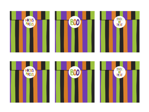 Treat bags Hocus Pocus (1 pkt / 6 pc.)