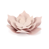 Papīra rotājumi Ziedi, rozā pulveris (1 gab. / 3 gab.)