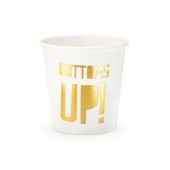 Чашки Bottoms up !, белые, 100 мл (1 упаковка / 6 шт.)