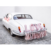 Auto dekorācijas komplekts - Mīlestība, rozā zelts