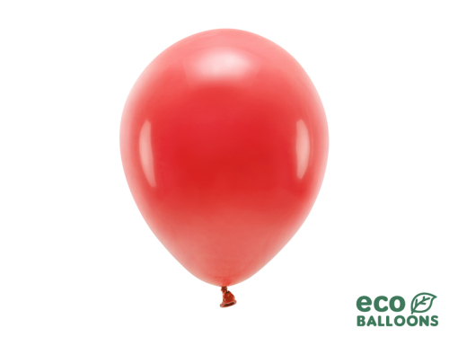 Eko baloni 26 cm pasteļi, sarkani (1 gab. / 10 gab.)
