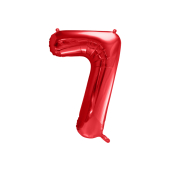 Folijas balonu numurs '' 7 '', 86cm, sarkans