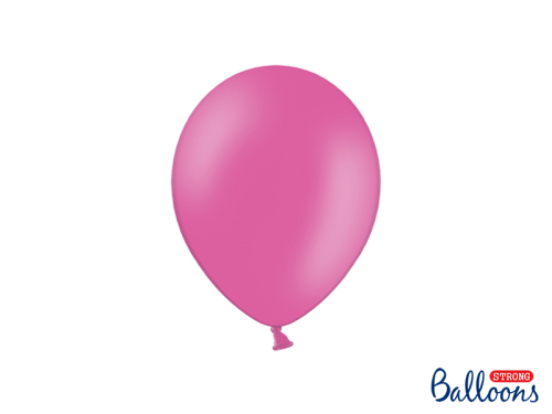 Spēcīgi baloni 23 cm, pasteļkrāsas karsti rozā (1 pkt / 100 gab.)