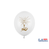 Balloons 27cm, Holy Communion, Pastel Pure White (1 pkt / 6 pc.)