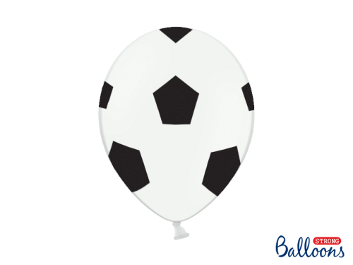 Balloons 30cm, Football, Pure White (1 pkt / 50 pc.)