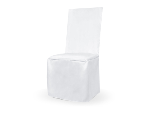 Matt fabric chair cover, white Matt fabric chair cover, white