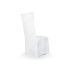 Matt fabric chair cover, white Matt fabric chair cover, white