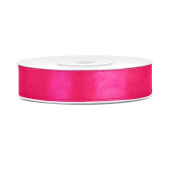 Satin Ribbon, dark pink, 12mm/25m (1 pc. / 25 lm)