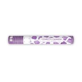 Confetti cannon with rose petals, lilac, 40cm
