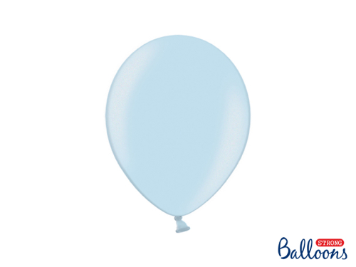 Spēcīgi baloni 27 cm, metāliski mazuļu zili (1 gab. / 100 gab.)