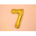Folija balona numurs &quot;7&quot;, 35 cm, zelts