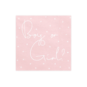Napkins Boy or Girl, 33x33cm (1 pkt / 20 pc.)