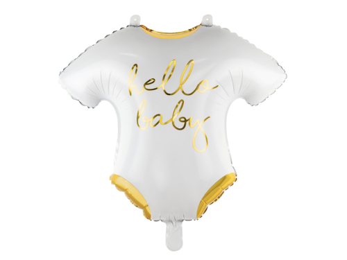 Комбинезон Baby с воздушным шариком из фольги - Hello Baby, 51x45см, белый