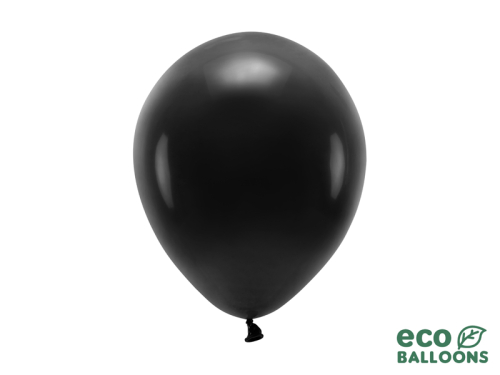 Eko baloni 26 cm pasteļi, melni (1 gab. / 10 gab.)