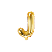 Воздушный шар из фольги Буква &quot;J&quot;, 35см, золото