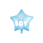 Folija balonu zvaigzne - tas ir zēns, 48 cm, gaiši zils
