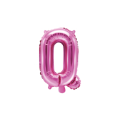 Folija balona burts &quot;Q&quot;, 35cm, tumši rozā