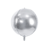 Folija balona bumba, 40 cm, sudraba