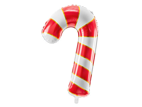 Воздушный шарик из фольги Candy cane, 50x82см, красный