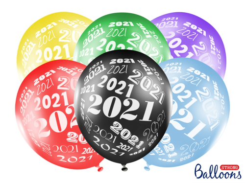 Balloons 30cm, 2021, Metallic mix (1 pkt / 6 pc.)