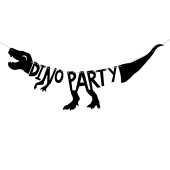 Reklāmkarogs Dinozauri - Dino Party, 20x90 cm