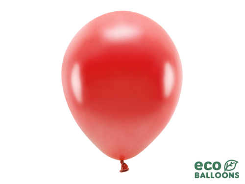 Eko baloni 30 cm metāliski, sarkani (1 gab. / 10 gab.)