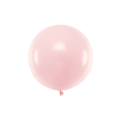 Apaļš balons 60 cm, pastelis gaiši rozā