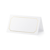 Vietu kartītes - rāmis, zelta, 9,5x5,5 cm (1 gab. / 10 gab.)