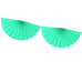 Tissue garland Rosettes, light mint, 3m Tissue garland Rosettes, light mint, 3m