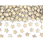 Koka konfeti zvaigznes, 2x2cm (1 gab. / 50 gab.)