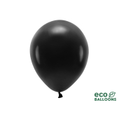 Eko baloni 30 cm pasteļi, melni (1 gab. / 100 gab.)