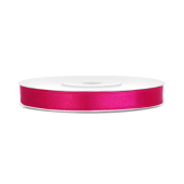 Satīna lente, tumši rozā, 6mm/25m (1 gab. / 25 lm)