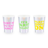 Cups, mix, holographic, 360 ml (1 pkt / 6 pc.)