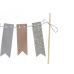 Kūkas galotne Bunting Garland, 20cm
