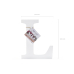 Koka burts L, balts, 16x20cm Koka burts L, balts, 16x20cm