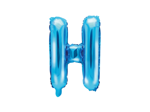 Воздушный шар из фольги Буква "H", 35см, синий