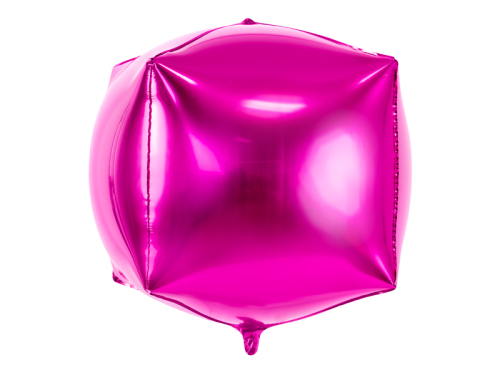 Folija balons Cubic, 35x35x35cm, tumši rozā