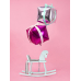 Фольга Balloon Cubic, 35x35x35см, тёмно-розовая