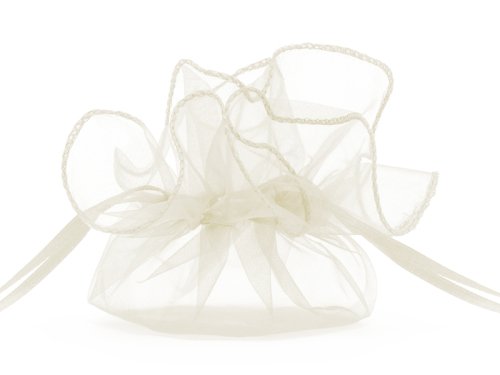 Organza pouches, cream, 26cm (1 pkt / 20 pc.)