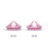 Карточка-визитница Diamond, светло-розовая, 40 мм (1 шт. / 10 шт.)