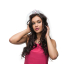 Tiara with a veil, silver Tiara with a veil, silver