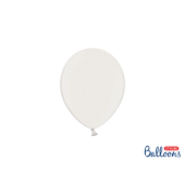 Spēcīgi baloni 12 cm, metāliski tīri balti (1 gab. / 100 gab.)