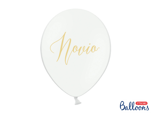 Balloons 30cm, Novio, Pastel Pure White (1 pkt / 50 pc.)