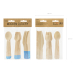 Wooden Cutlery, light blue, 16cm (1 pkt / 18 pc.) Wooden Cutlery, light blue, 16cm (1 pkt / 18 pc.)