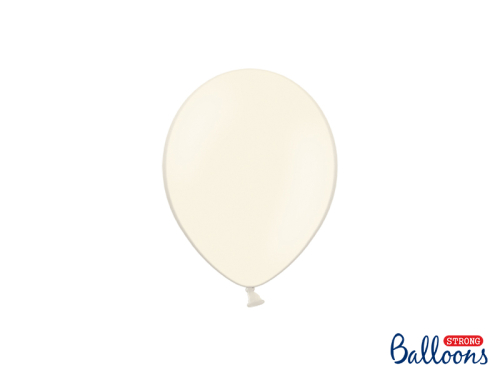 Spēcīgi baloni 12 cm, pasteļkrāsas gaišs krēms (1 gab. / 100 gab.)