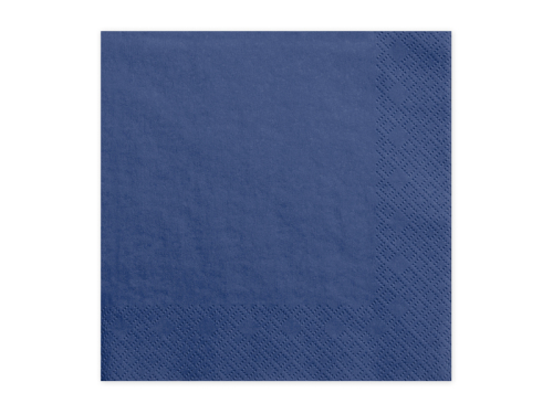 Salvetes, 3 kārtas, tumši zila, 33x33cm (1 gab. / 20 gab.)