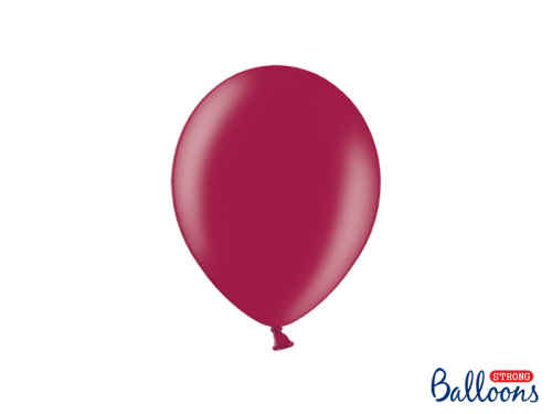 Воздушные шары Strong Balloons 23см, бордовый металлик (1 шт. / 100 шт.)