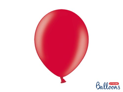 Spēcīgi baloni 30 cm, metāla magoņu sarkans (1 gab. / 50 gab.)